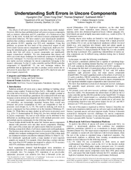 Understanding Soft Errors in Uncore Components