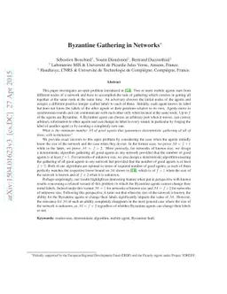 Byzantine Gathering in Networks