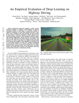 An Empirical Evaluation of Deep Learning on Highway Driving
