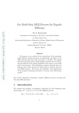 On Multi-Step MLE-Process for Ergodic Diffusion