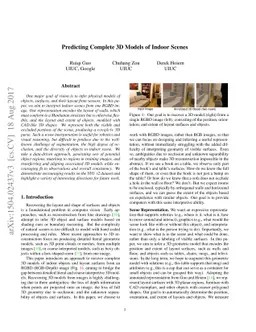 Predicting Complete 3D Models of Indoor Scenes