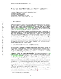 What Do Deep CNNs Learn About Objects?