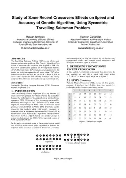 Study of Some Recent Crossovers Effects on Speed and Accuracy of Genetic
  Algorithm, Using Symmetric Travelling Salesman Problem