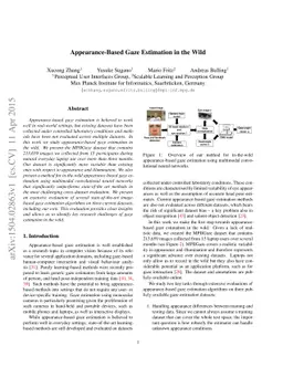 Appearance-Based Gaze Estimation in the Wild