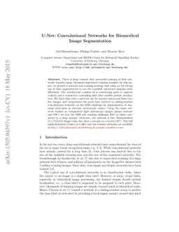 U-Net: Convolutional Networks for Biomedical Image Segmentation
