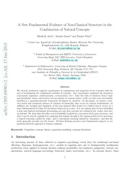 A New Fundamental Evidence of Non-Classical Structure in the Combination
  of Natural Concepts