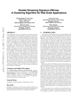 Parallel Streaming Signature EM-tree: A Clustering Algorithm for Web
  Scale Applications