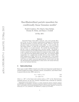 Rao-Blackwellized particle smoothers for conditionally linear Gaussian
  models