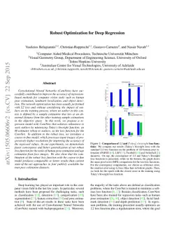 Robust Optimization for Deep Regression