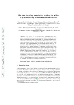 Machine learning based data mining for Milky Way filamentary structures
  reconstruction