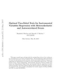 Optimal Two-Sided Tests for Instrumental Variables Regression with
  Heteroskedastic and Autocorrelated Errors