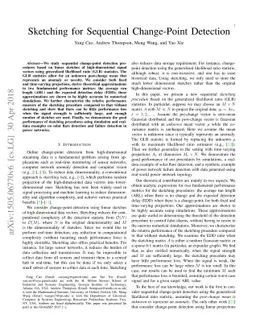 Sketching for Sequential Change-Point Detection