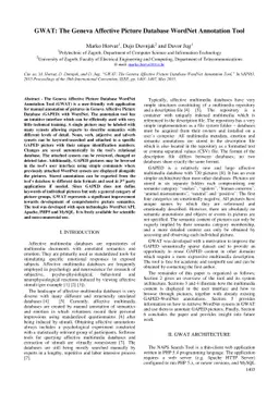 GWAT: The Geneva Affective Picture Database WordNet Annotation Tool