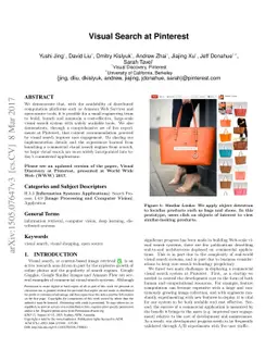 Visual Search at Pinterest