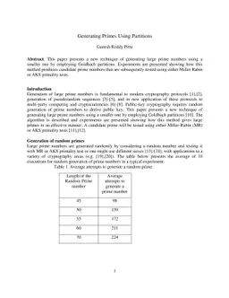 Generating Primes Using Partitions