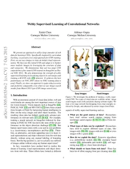 Webly Supervised Learning of Convolutional Networks