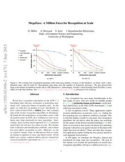 MegaFace: A Million Faces for Recognition at Scale