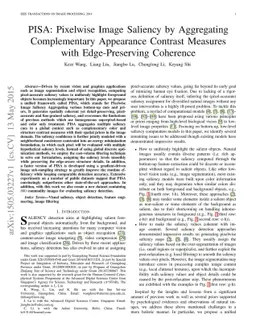 PISA: Pixelwise Image Saliency by Aggregating Complementary Appearance
  Contrast Measures with Edge-Preserving Coherence