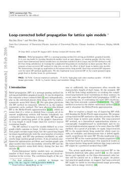 Loop-corrected belief propagation for lattice spin models