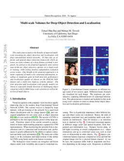 Multi-scale Volumes for Deep Object Detection and Localization