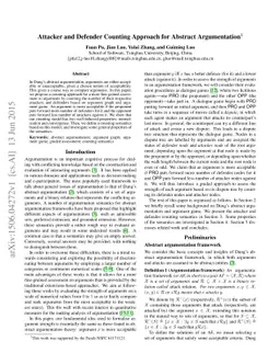 Attacker and Defender Counting Approach for Abstract Argumentation