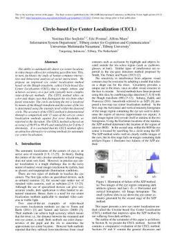 Circle-based Eye Center Localization (CECL)