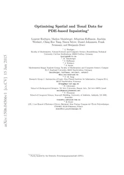 Optimising Spatial and Tonal Data for PDE-based Inpainting