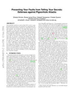 Preventing Your Faults From Telling Your Secrets: Defenses Against
  Pigeonhole Attacks
