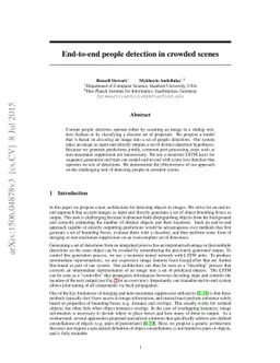 End-to-end people detection in crowded scenes