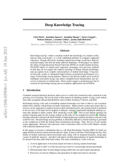 Deep Knowledge Tracing