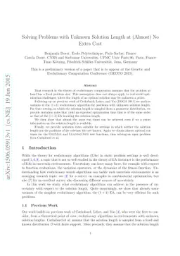 Solving Problems with Unknown Solution Length at (Almost) No Extra Cost