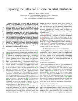 Exploring the influence of scale on artist attribution