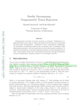 Doubly Decomposing Nonparametric Tensor Regression