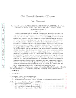 Non-Normal Mixtures of Experts