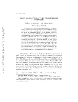 Exact simulation of the Wright-Fisher diffusion
