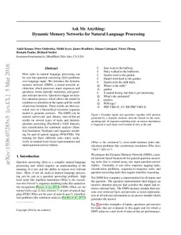 Ask Me Anything: Dynamic Memory Networks for Natural Language Processing