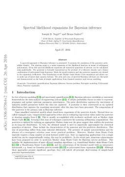 Spectral likelihood expansions for Bayesian inference