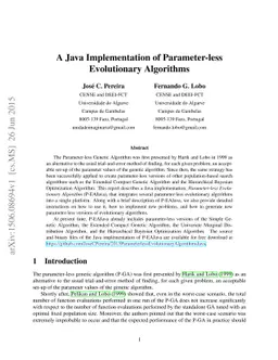 A Java Implementation of Parameter-less Evolutionary Algorithms