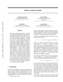 Online Learning to Sample