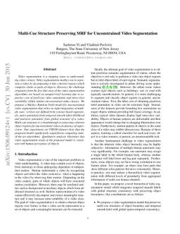 Multi-Cue Structure Preserving MRF for Unconstrained Video Segmentation
