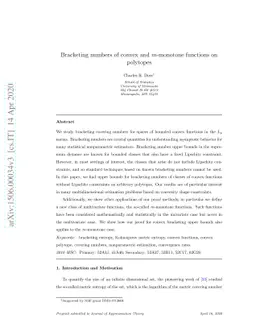Bracketing numbers of convex and $m$-monotone functions on polytopes