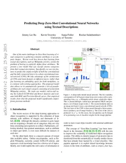 Predicting Deep Zero-Shot Convolutional Neural Networks using Textual
  Descriptions