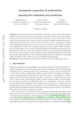 Asymptotic properties of multivariate tapering for estimation and
  prediction
