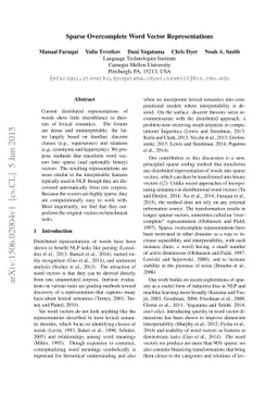 Sparse Overcomplete Word Vector Representations