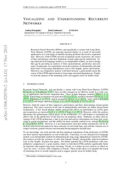 Visualizing and Understanding Recurrent Networks