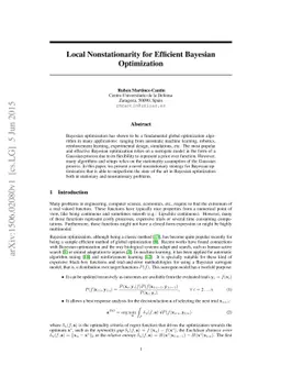 Local Nonstationarity for Efficient Bayesian Optimization