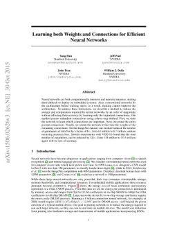 Learning both Weights and Connections for Efficient Neural Networks