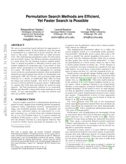 Permutation Search Methods are Efficient, Yet Faster Search is Possible