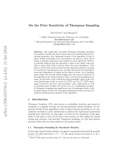 On the Prior Sensitivity of Thompson Sampling
