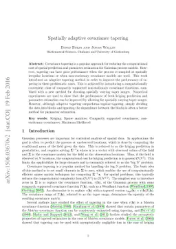 Spatially adaptive covariance tapering